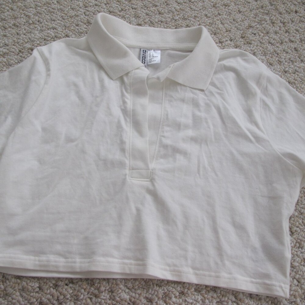 NEW Divided by H&M Crop Polo Top